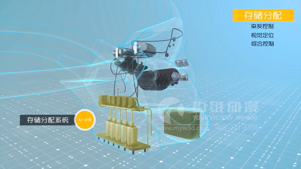 全自動(dòng)染發(fā)設備三維動(dòng)畫(huà) 全自動(dòng)染發(fā)設備三維動(dòng)畫(huà)