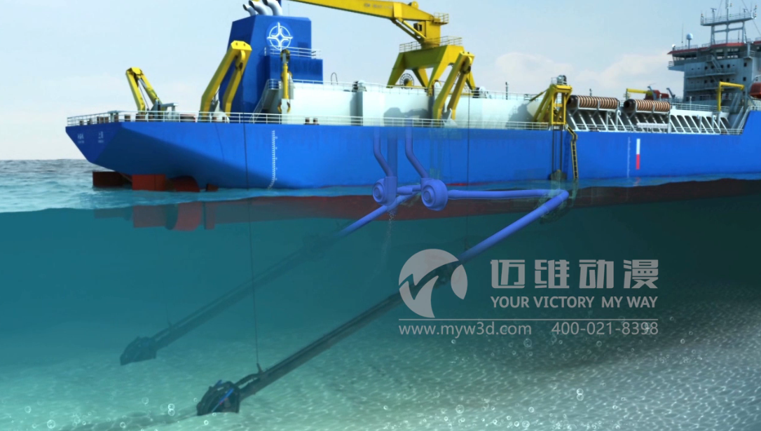 耙吸式挖泥船施工三維動(dòng)畫(huà) 耙吸式挖泥船施工三維動(dòng)畫(huà)