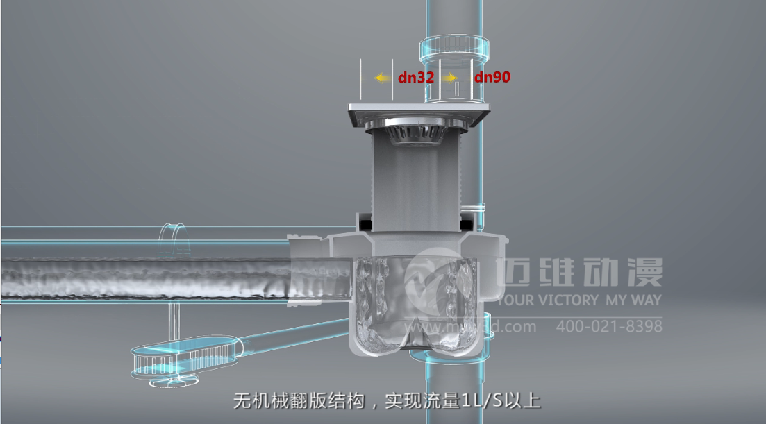 同層排水系統原理動(dòng)畫(huà)制作