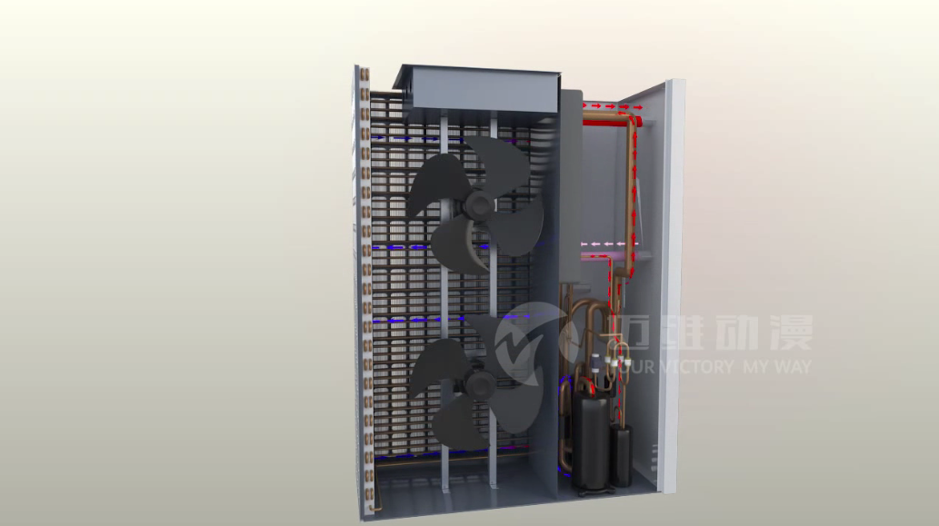 空氣能采暖設備系統原理三維動(dòng)畫(huà) 空氣能采暖設備系統原理三維動(dòng)畫(huà)
