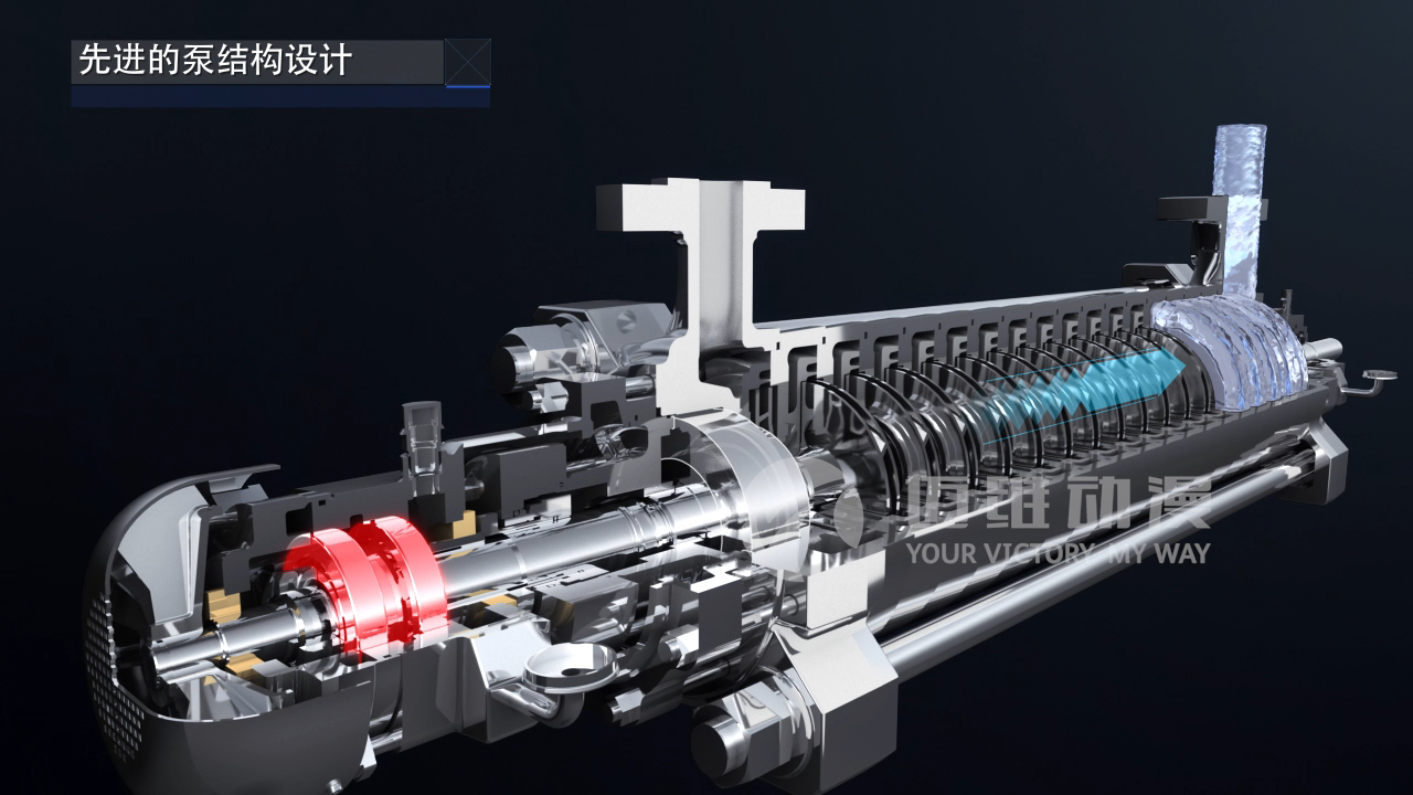 多級離心泵產(chǎn)品三維演示動(dòng)畫(huà)(圖1)