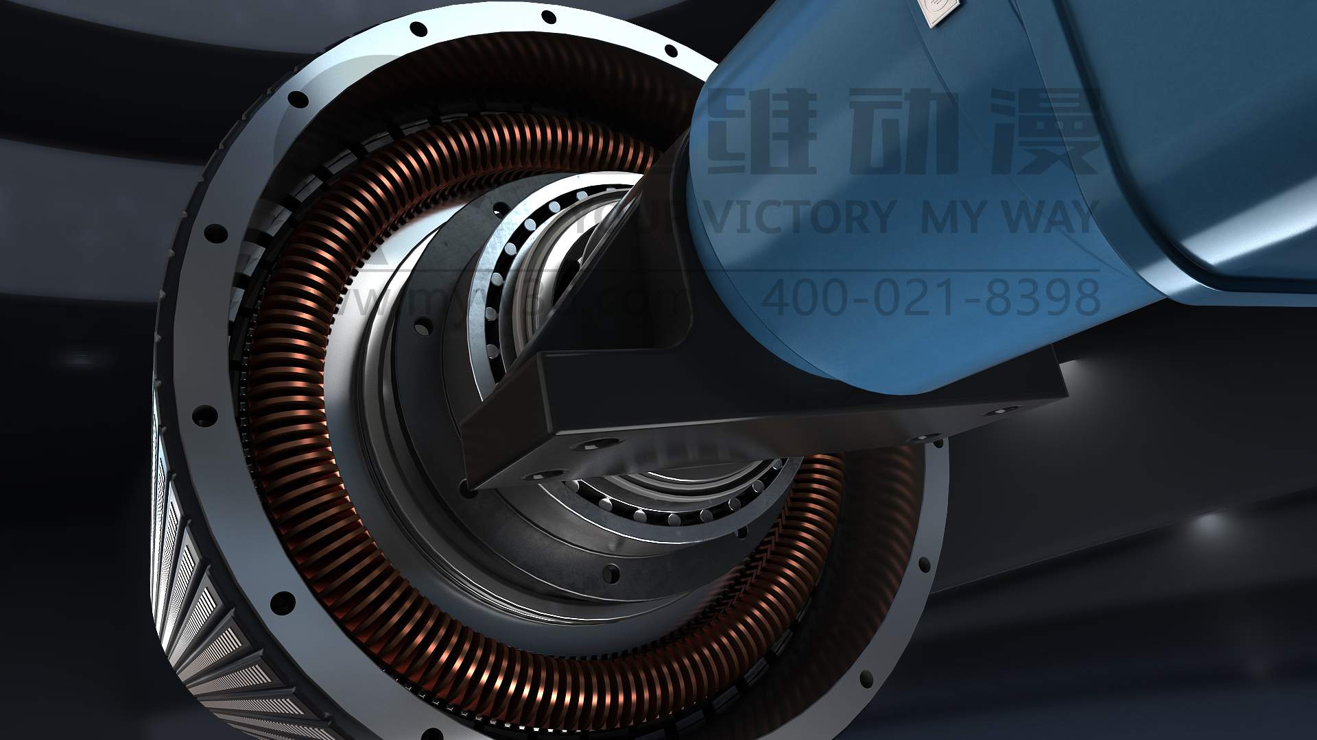 三維動(dòng)畫(huà)演示新四達永磁同步電機的性能(圖2) 三維動(dòng)畫(huà)演示新四達永磁同步電機的性能(圖2)