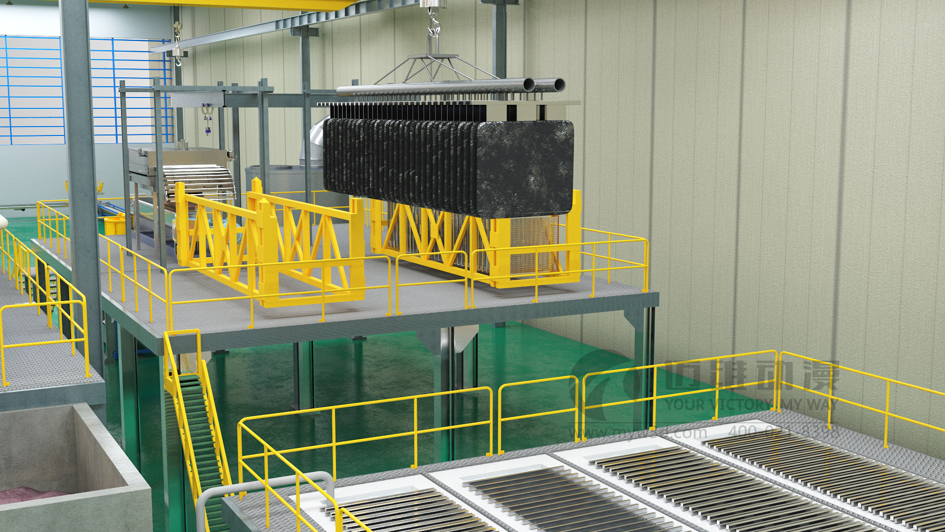 邁維告訴你！鉛酸電池回收工藝三維動(dòng)畫(huà)制作(圖1)