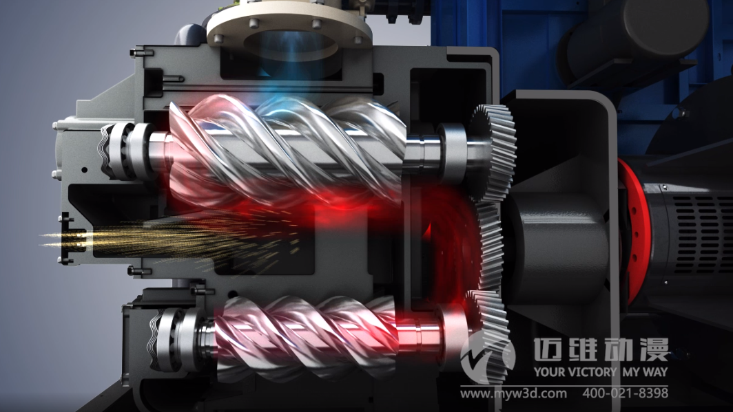 雙螺桿壓縮機產(chǎn)品演示三維動(dòng)畫(huà)(圖1) 雙螺桿壓縮機產(chǎn)品演示三維動(dòng)畫(huà)(圖1)