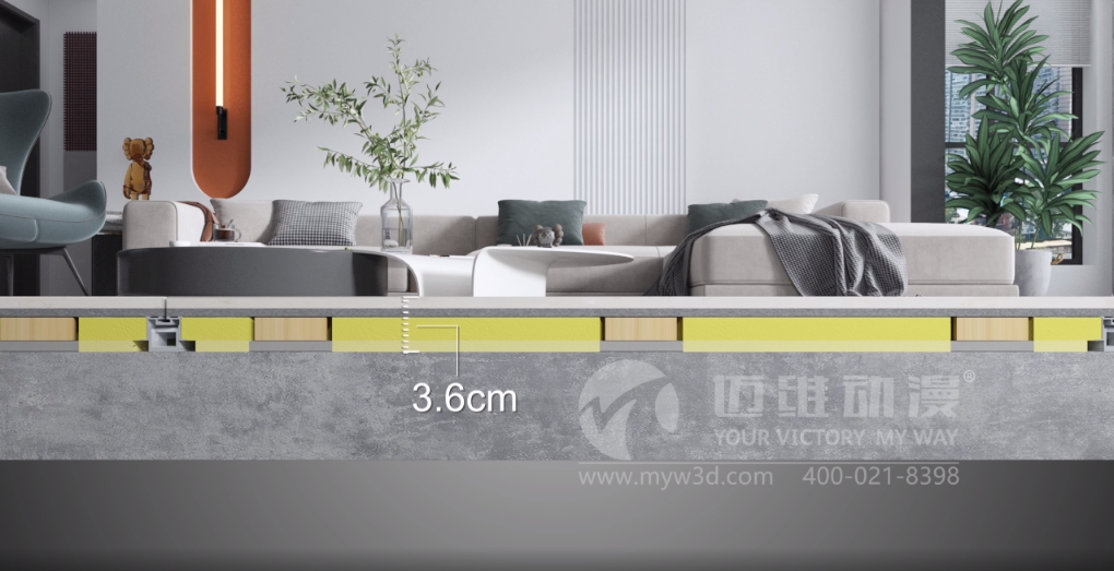 干法地暖系統展示三維動(dòng)畫(huà)(圖1) 干法地暖系統展示三維動(dòng)畫(huà)(圖1)