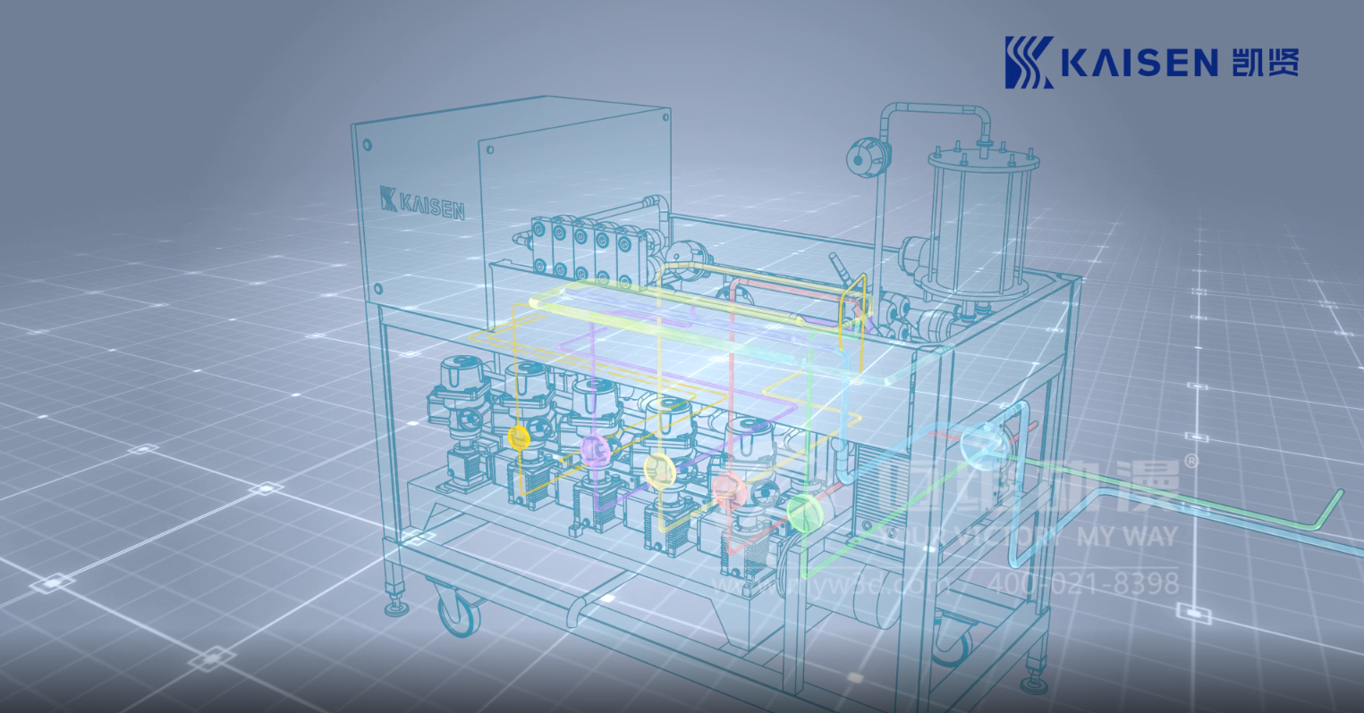 在線(xiàn)配液系統流程三維動(dòng)畫(huà)(圖1)