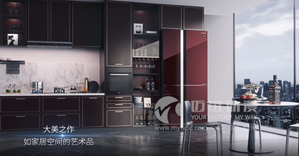 夏普冰箱產(chǎn)品動(dòng)畫(huà)(圖1)