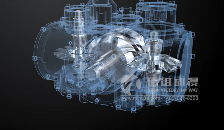 水潤滑空壓機三維動(dòng)畫(huà)展示(圖3) 水潤滑空壓機三維動(dòng)畫(huà)展示(圖3)