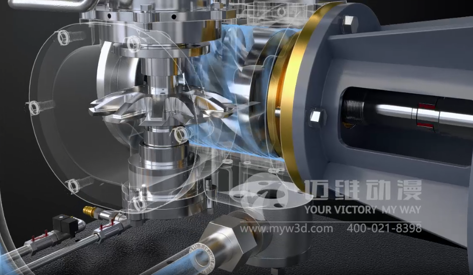 水潤滑空壓機三維動(dòng)畫(huà)展示(圖2) 水潤滑空壓機三維動(dòng)畫(huà)展示(圖2)