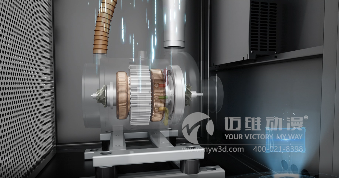 空氣懸浮高速離心鼓風(fēng)機三維動(dòng)畫(huà)展示(圖7) 空氣懸浮高速離心鼓風(fēng)機三維動(dòng)畫(huà)展示(圖7)