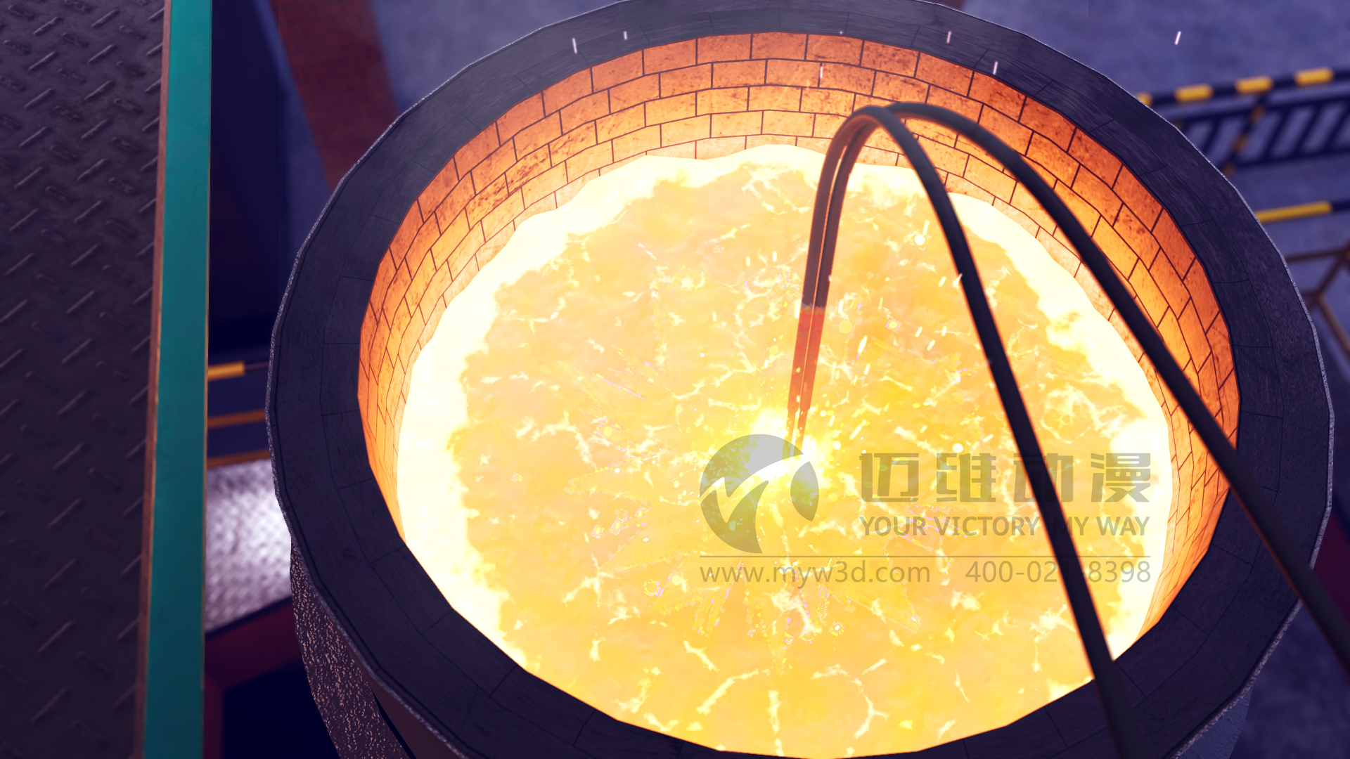 熔煉工藝流程三維動(dòng)畫(huà)展示(圖5) 熔煉工藝流程三維動(dòng)畫(huà)展示(圖5)