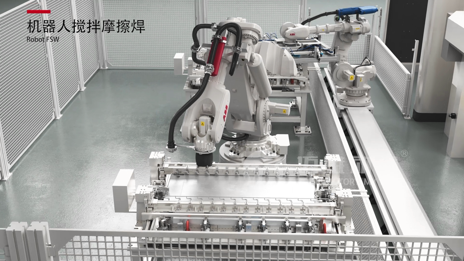 電池盒智能工藝線(xiàn)三維動(dòng)畫(huà)展示(圖3) 電池盒智能工藝線(xiàn)三維動(dòng)畫(huà)展示(圖3)