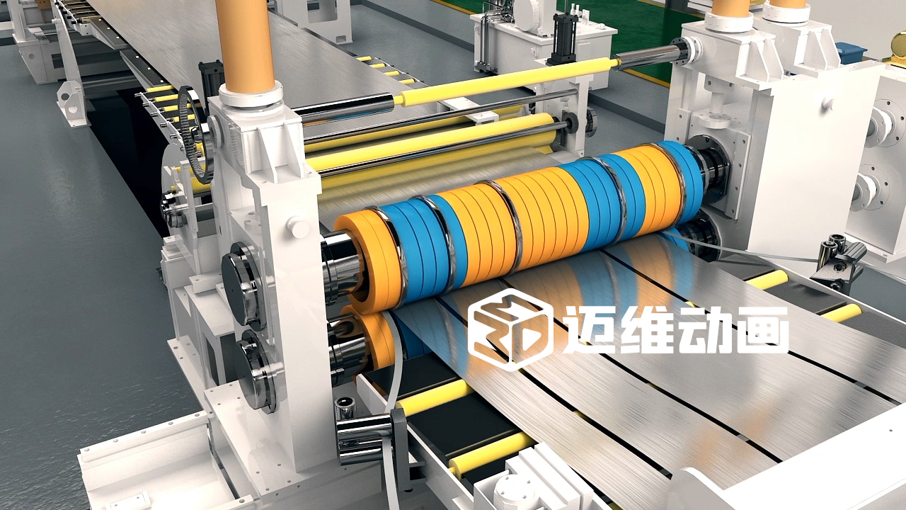 卷板線(xiàn)生產(chǎn)線(xiàn)三維動(dòng)畫(huà)(圖3)
