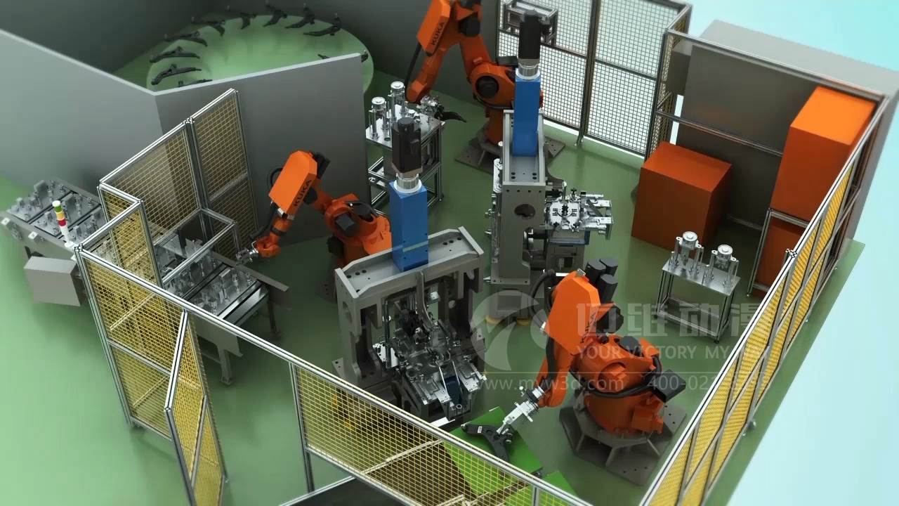 自動(dòng)機械手臂三維動(dòng)畫(huà)展示(圖1) 自動(dòng)機械手臂三維動(dòng)畫(huà)展示(圖1)