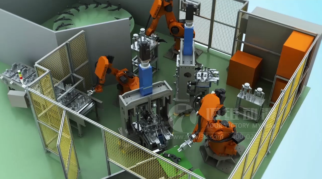 自動(dòng)機械手臂三維動(dòng)畫(huà)展示(圖5) 自動(dòng)機械手臂三維動(dòng)畫(huà)展示(圖5)