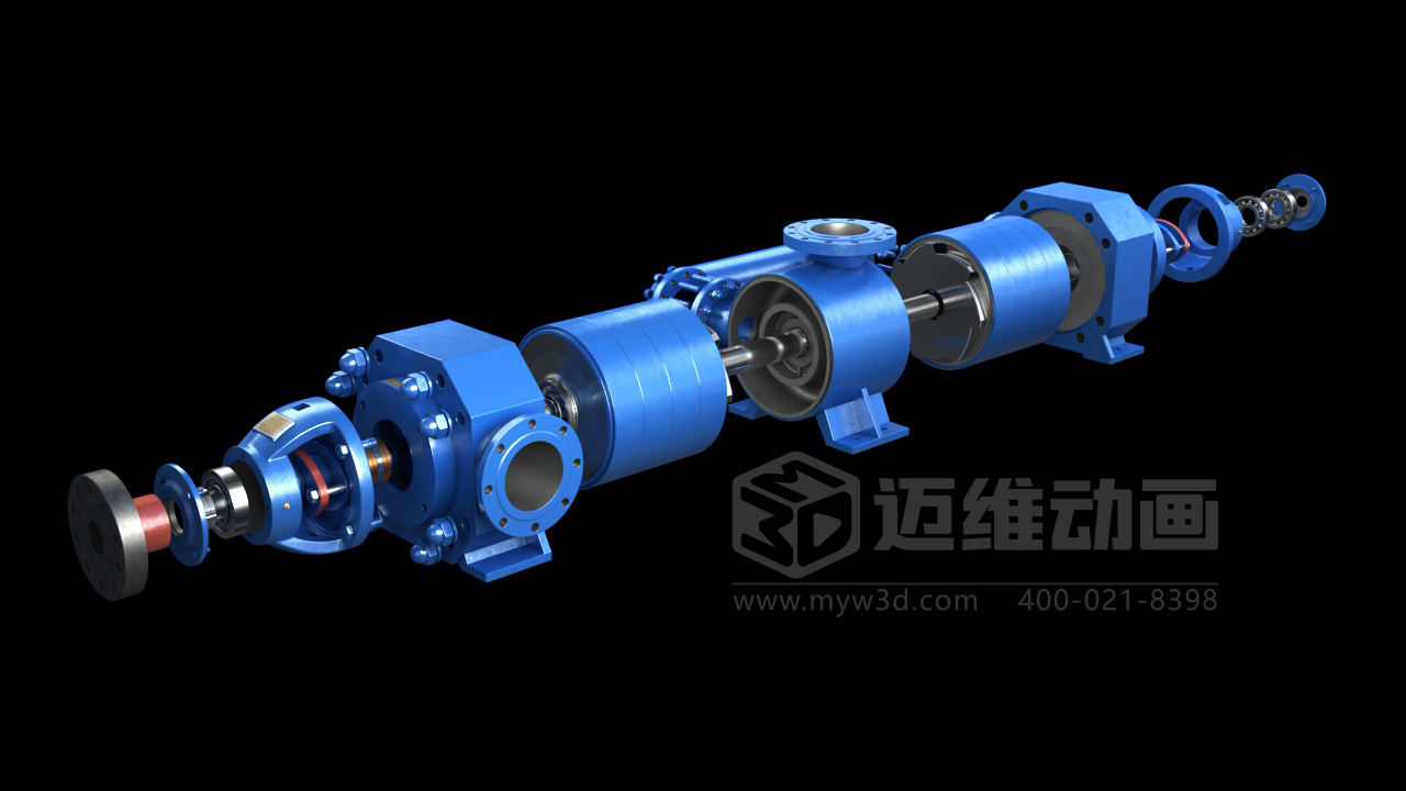 自平衡型耐磨多級離心泵三維動(dòng)畫(huà)展示(圖1)