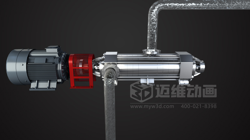 自平衡型耐磨多級離心泵三維動(dòng)畫(huà)展示(圖3)