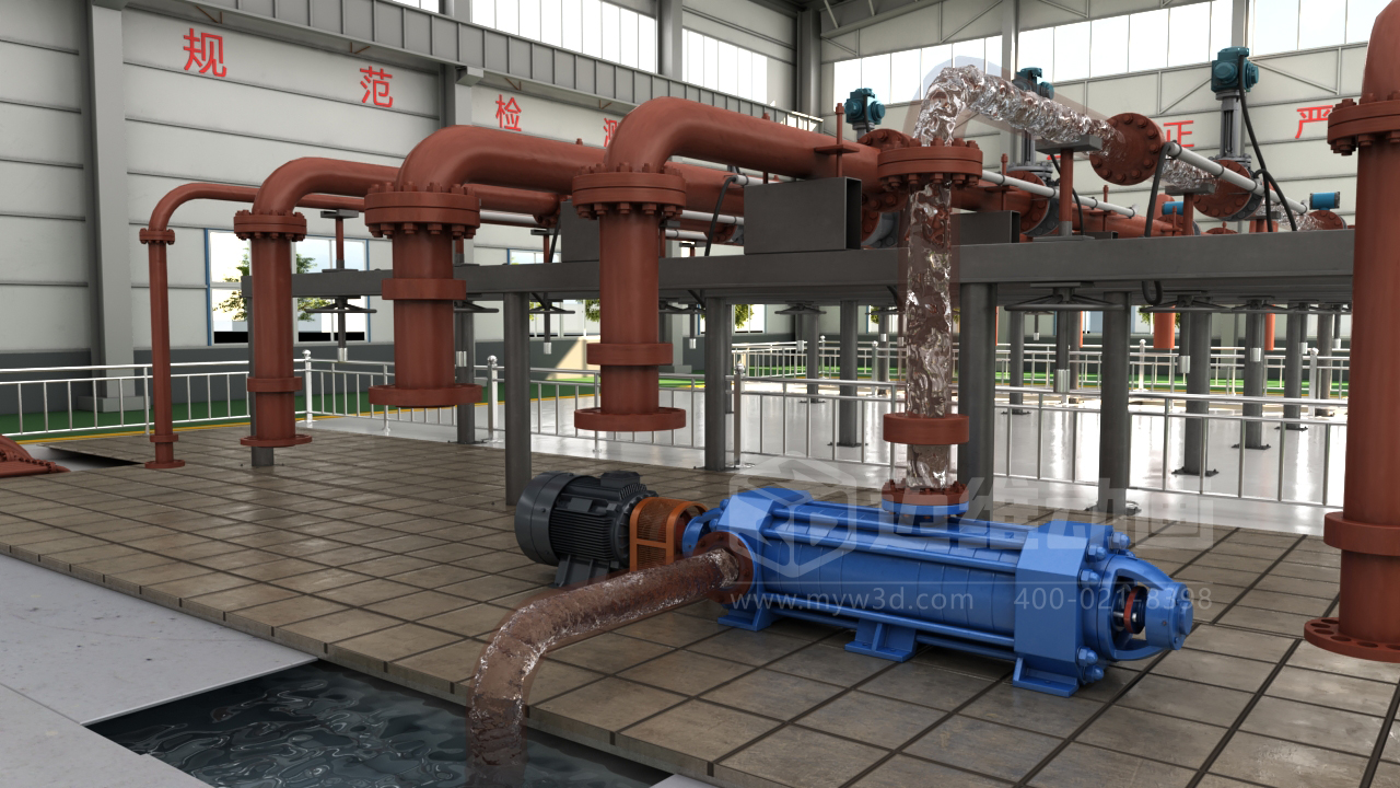自平衡型耐磨多級離心泵三維動(dòng)畫(huà)展示(圖4)