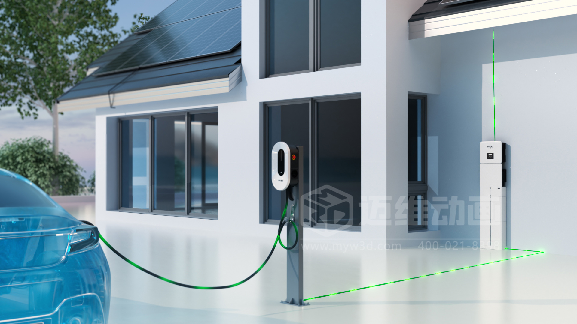 充電樁三維動(dòng)畫(huà)展示(圖1)