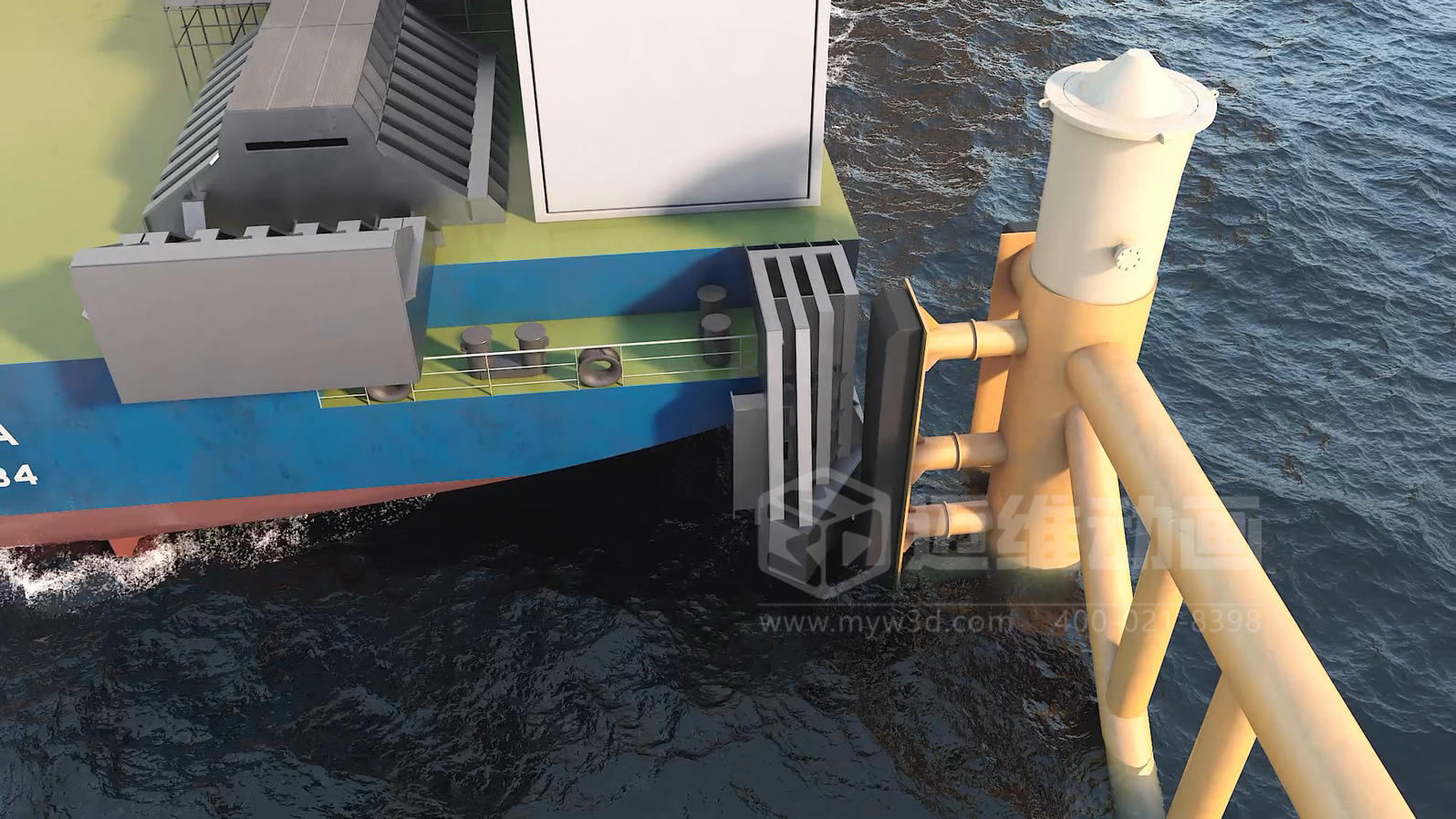 3萬(wàn)噸級平臺浮托安裝三維動(dòng)畫(huà)展示(圖3) 3萬(wàn)噸級平臺浮托安裝三維動(dòng)畫(huà)展示(圖3)