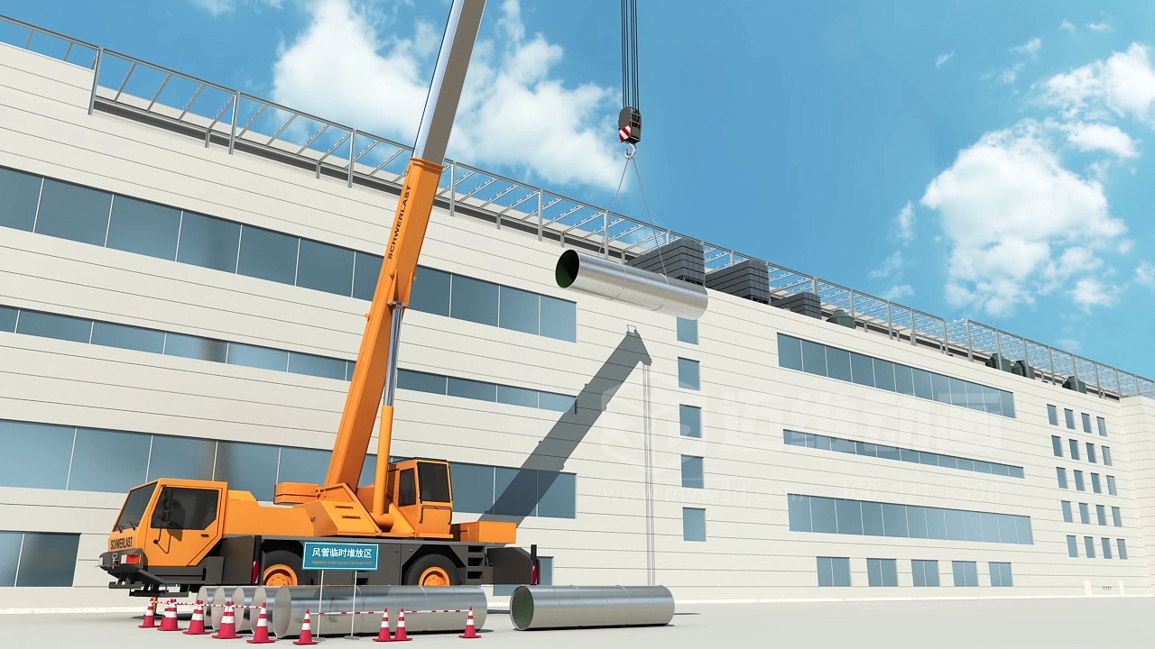 工藝排氣系統工程施工三維動(dòng)畫(huà)展示(圖4) 工藝排氣系統工程施工三維動(dòng)畫(huà)展示(圖4)