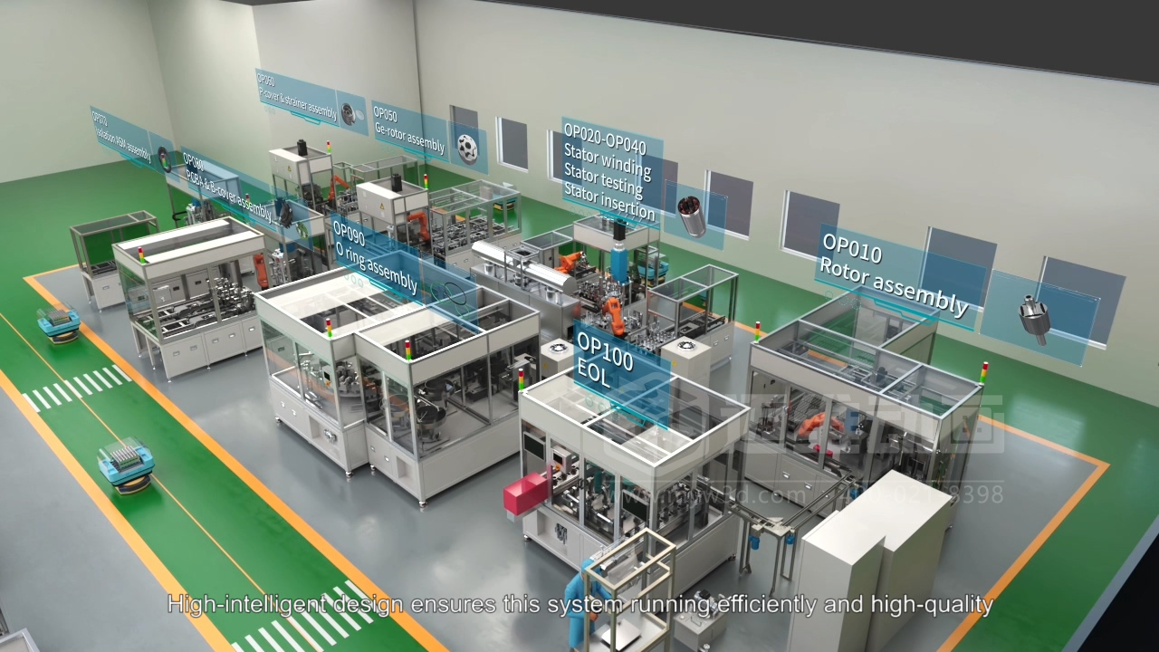 寧波圣龍汽車(chē)零部件工業(yè)自動(dòng)化生產(chǎn)線(xiàn)三維動(dòng)畫(huà)宣傳片行業(yè)解決方案(圖3)