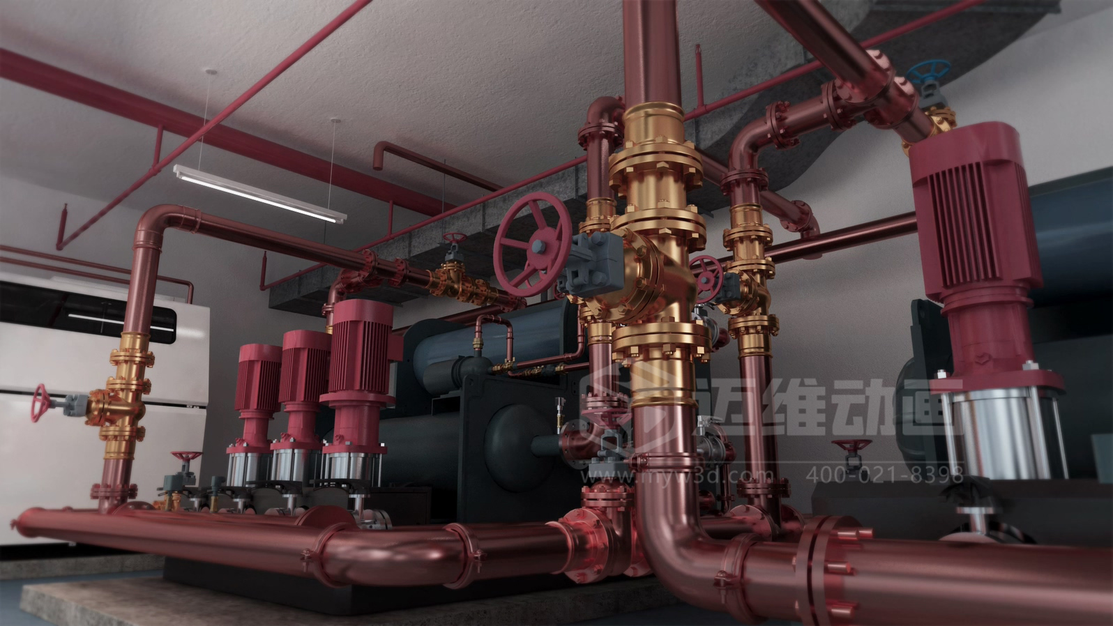 紫銅管管路系統三維動(dòng)畫(huà)展示(圖5)