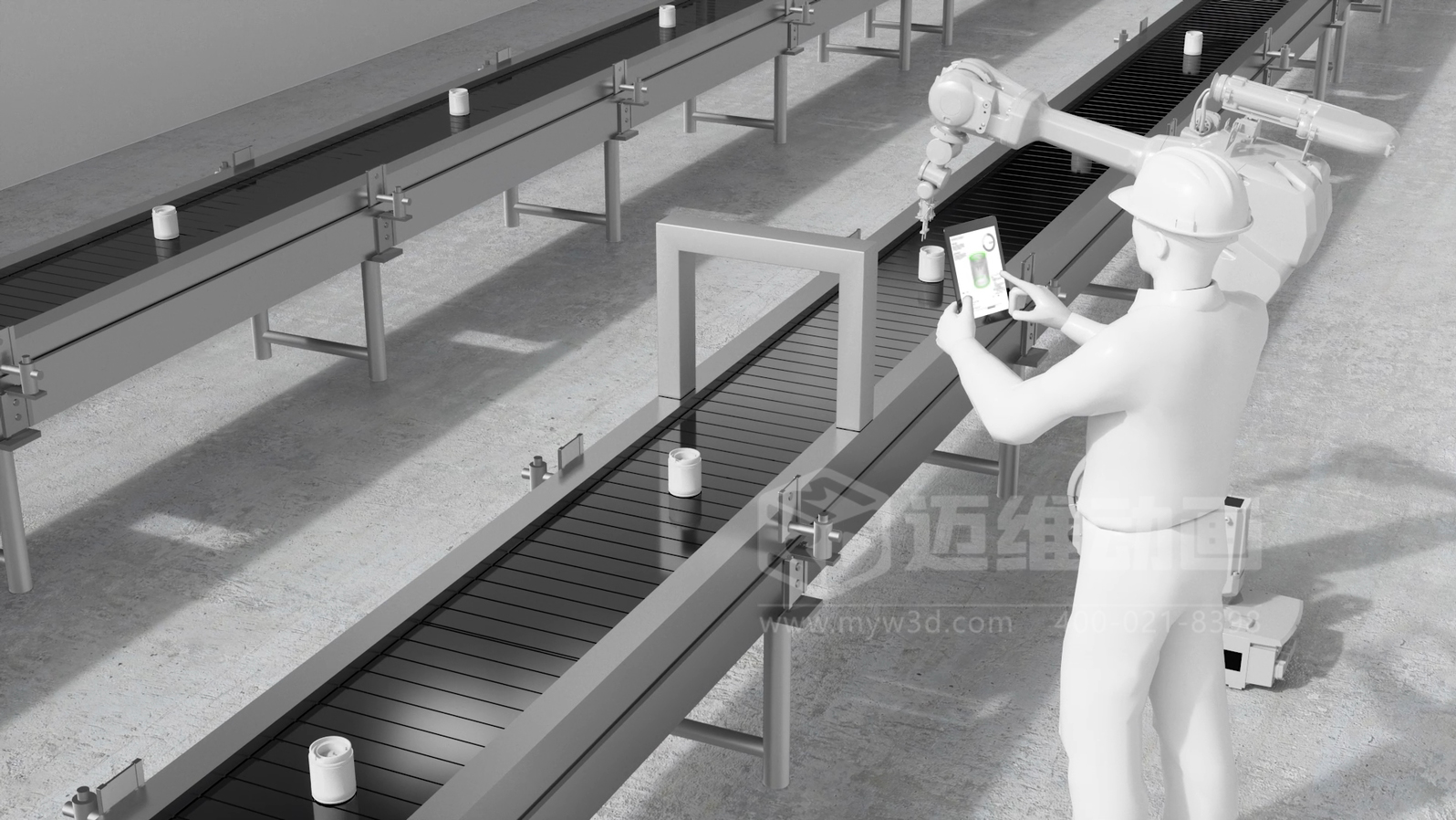 智慧工廠(chǎng)3D動(dòng)畫(huà)展示(圖3)