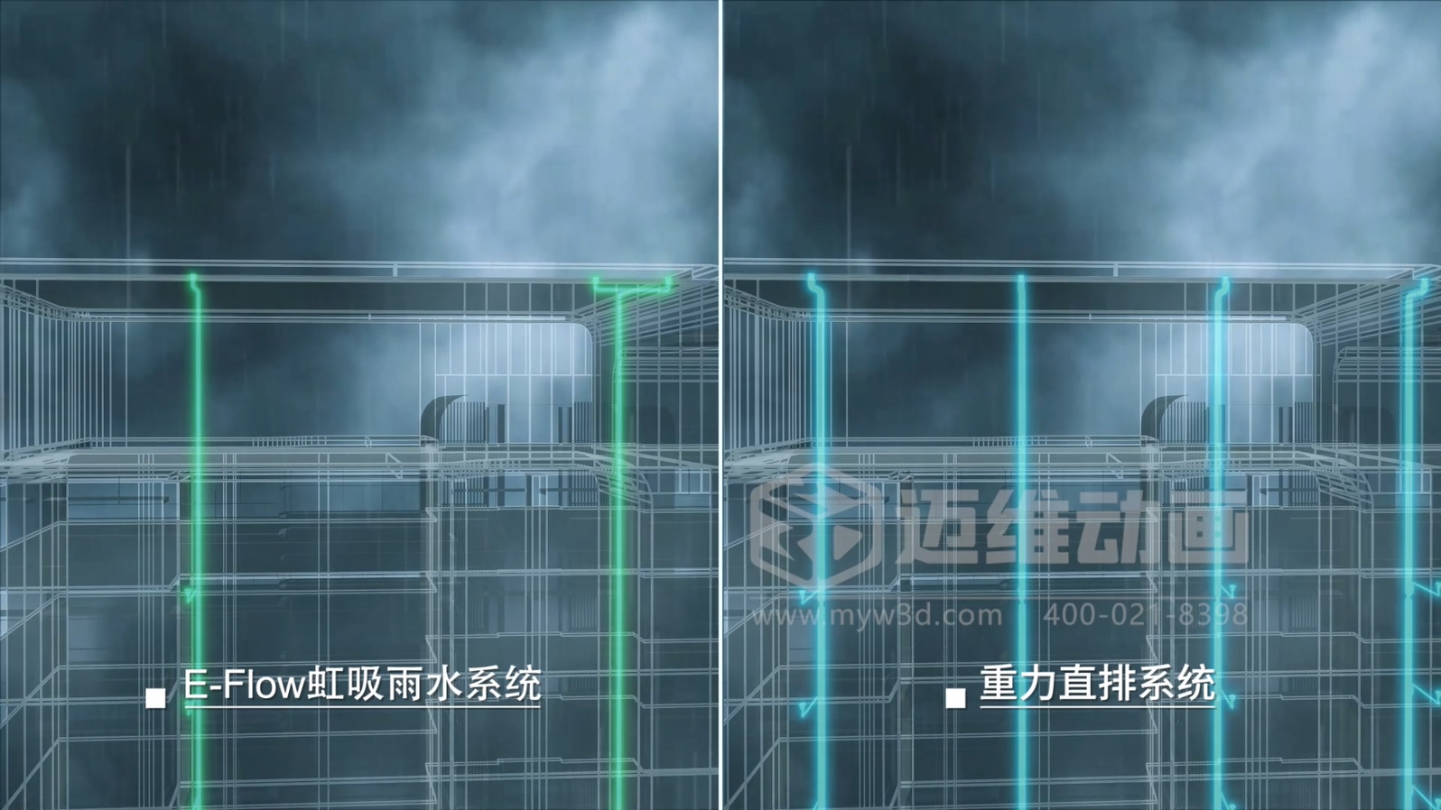 虹吸雨水管道系統三維動(dòng)畫(huà)展示(圖5) 虹吸雨水管道系統三維動(dòng)畫(huà)展示(圖5)