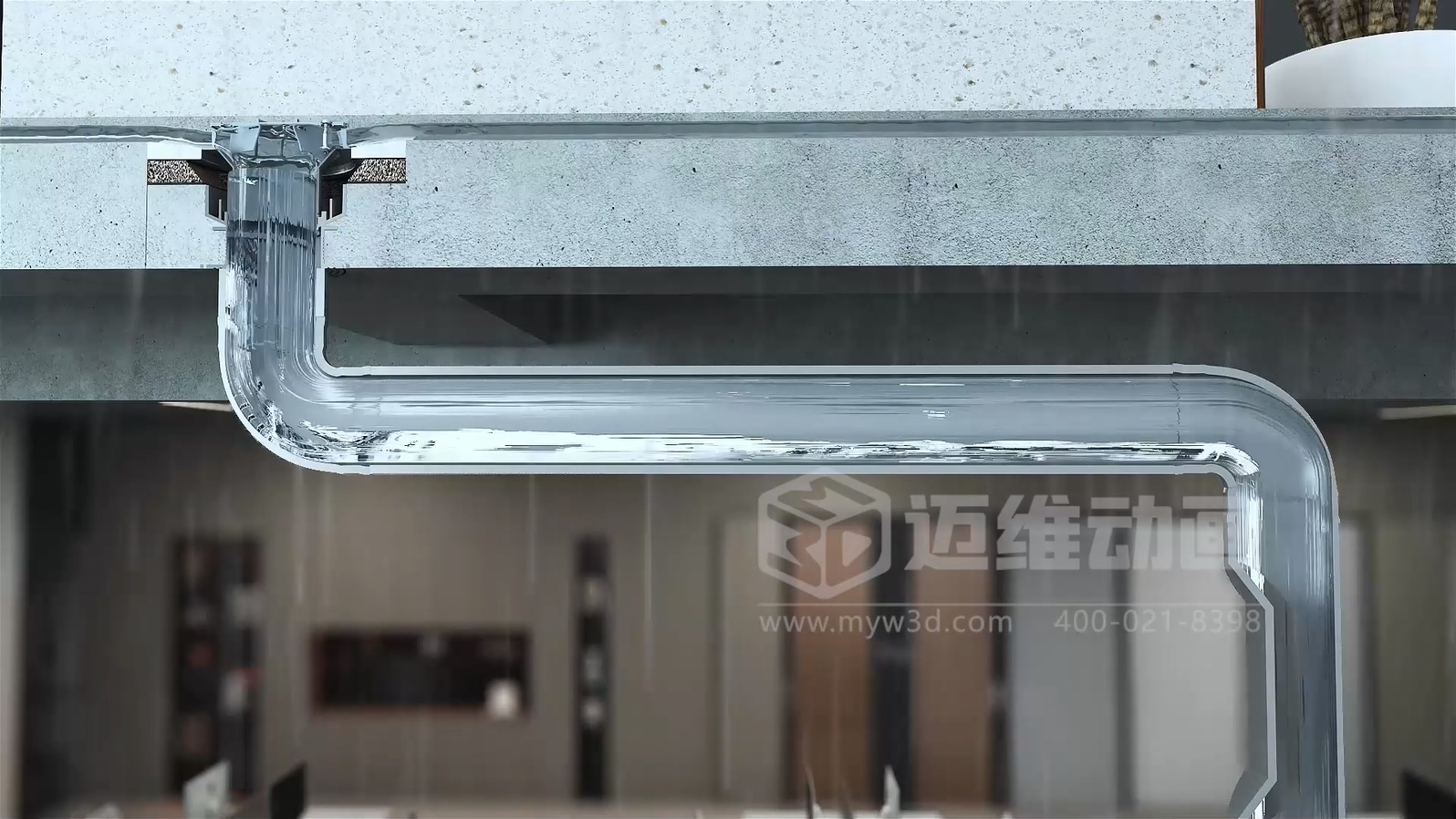 虹吸雨水管道系統三維動(dòng)畫(huà)展示(圖4) 虹吸雨水管道系統三維動(dòng)畫(huà)展示(圖4)