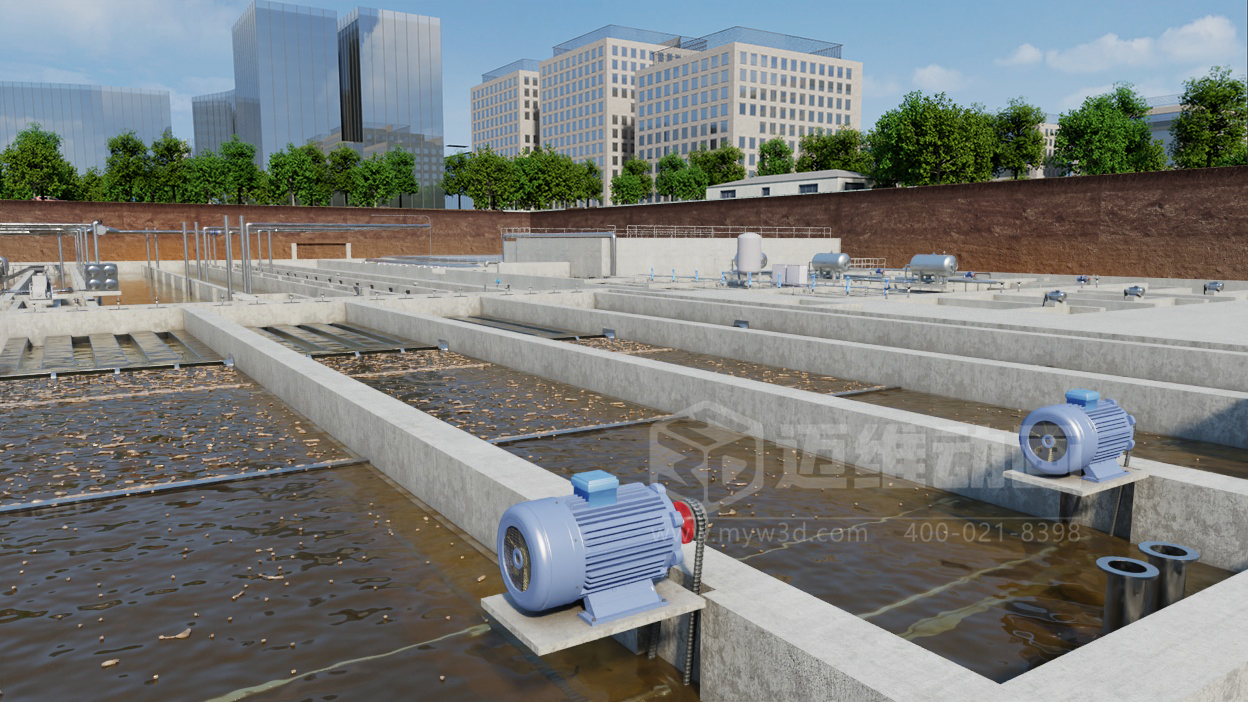 必看！3D動(dòng)畫(huà)揭秘“光伏 + 水務(wù)”污水廠(chǎng)節能原理(圖1)