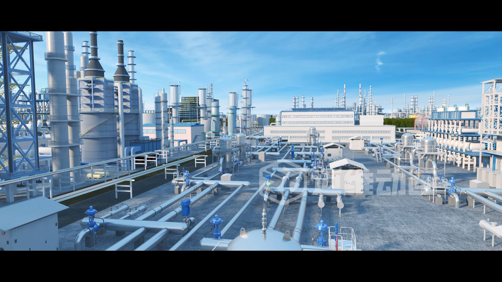 化工行業(yè)全流程自動(dòng)化三維動(dòng)畫(huà)宣傳片展示(圖2)