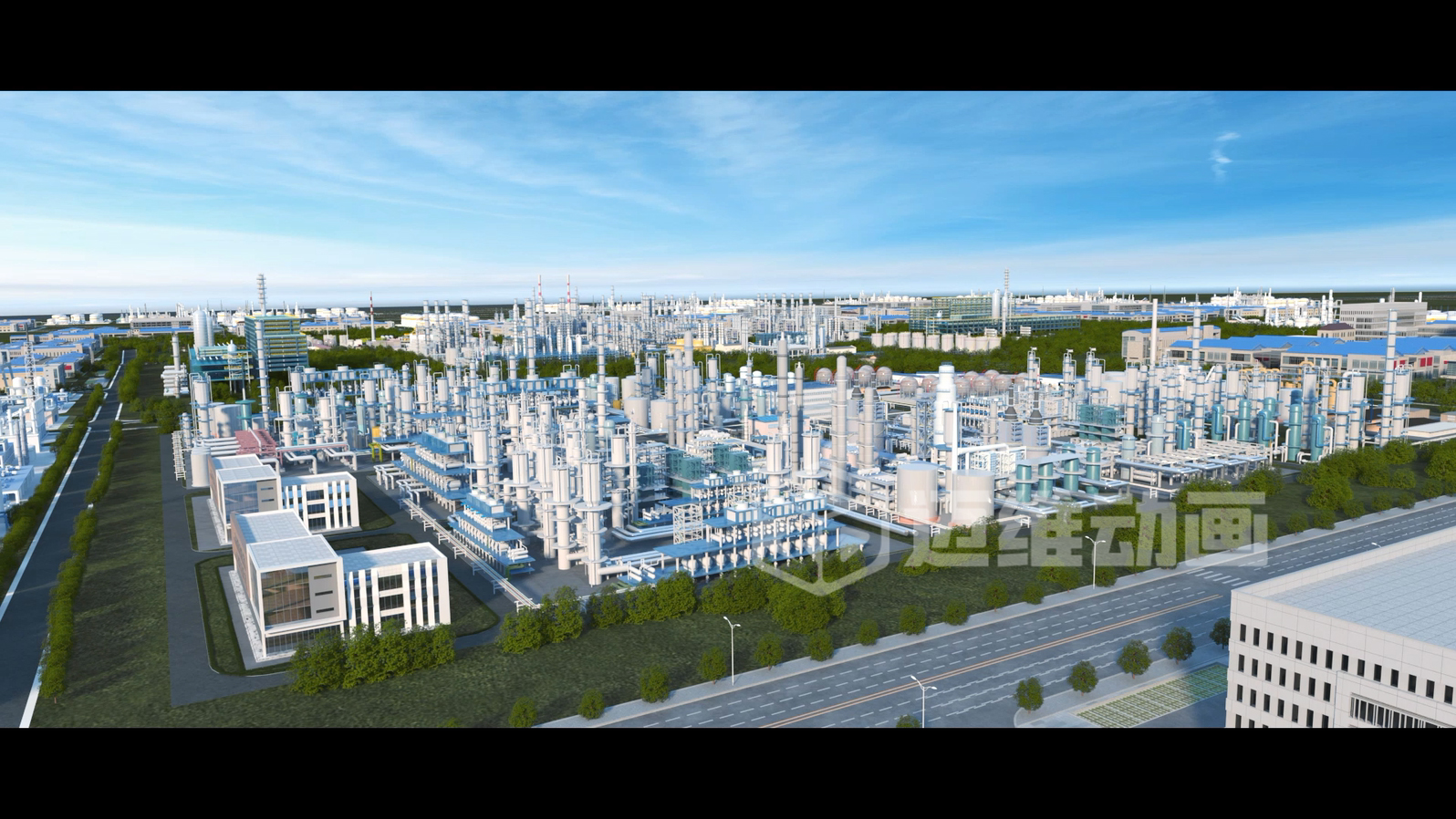 化工行業(yè)全流程自動(dòng)化三維動(dòng)畫(huà)宣傳片展示(圖3)