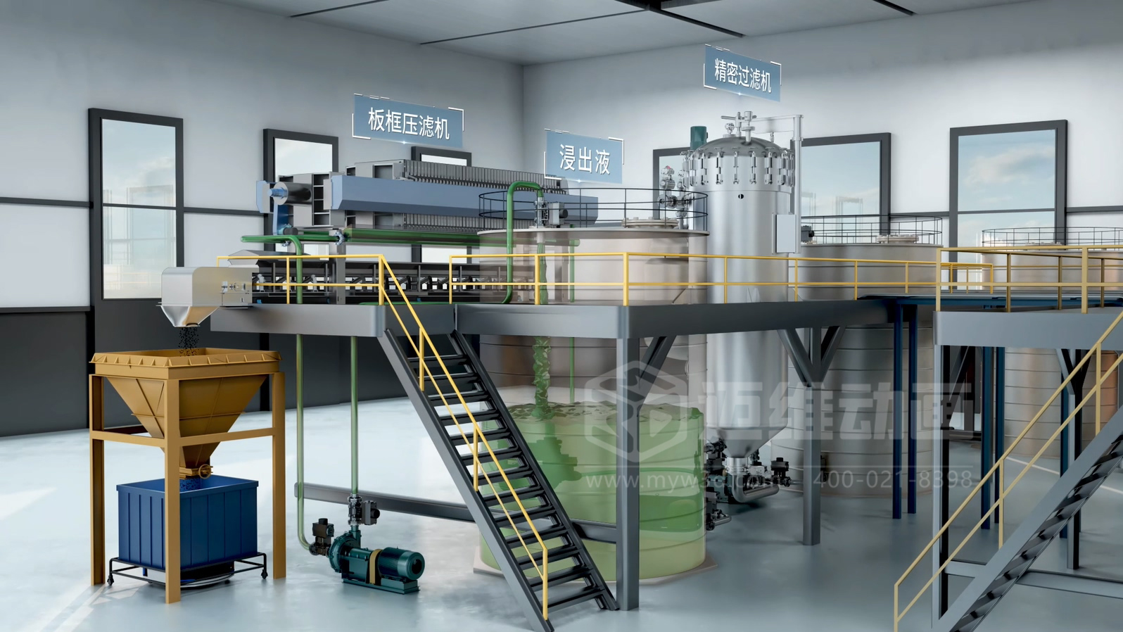 新能源電動(dòng)汽車(chē)電池原料金屬元素生產(chǎn)提取工藝三維動(dòng)畫(huà)展示(圖1) 新能源電動(dòng)汽車(chē)電池原料金屬元素生產(chǎn)提取工藝三維動(dòng)畫(huà)展示(圖1)