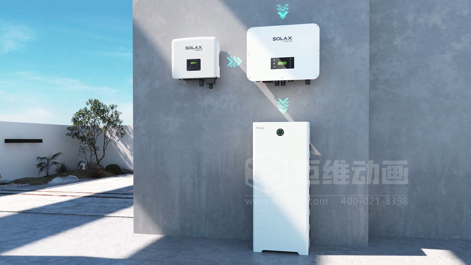 工商業(yè)儲能解決方案-三相混合儲能逆變器三維動(dòng)畫(huà)展示(圖1) 工商業(yè)儲能解決方案-三相混合儲能逆變器三維動(dòng)畫(huà)展示(圖1)