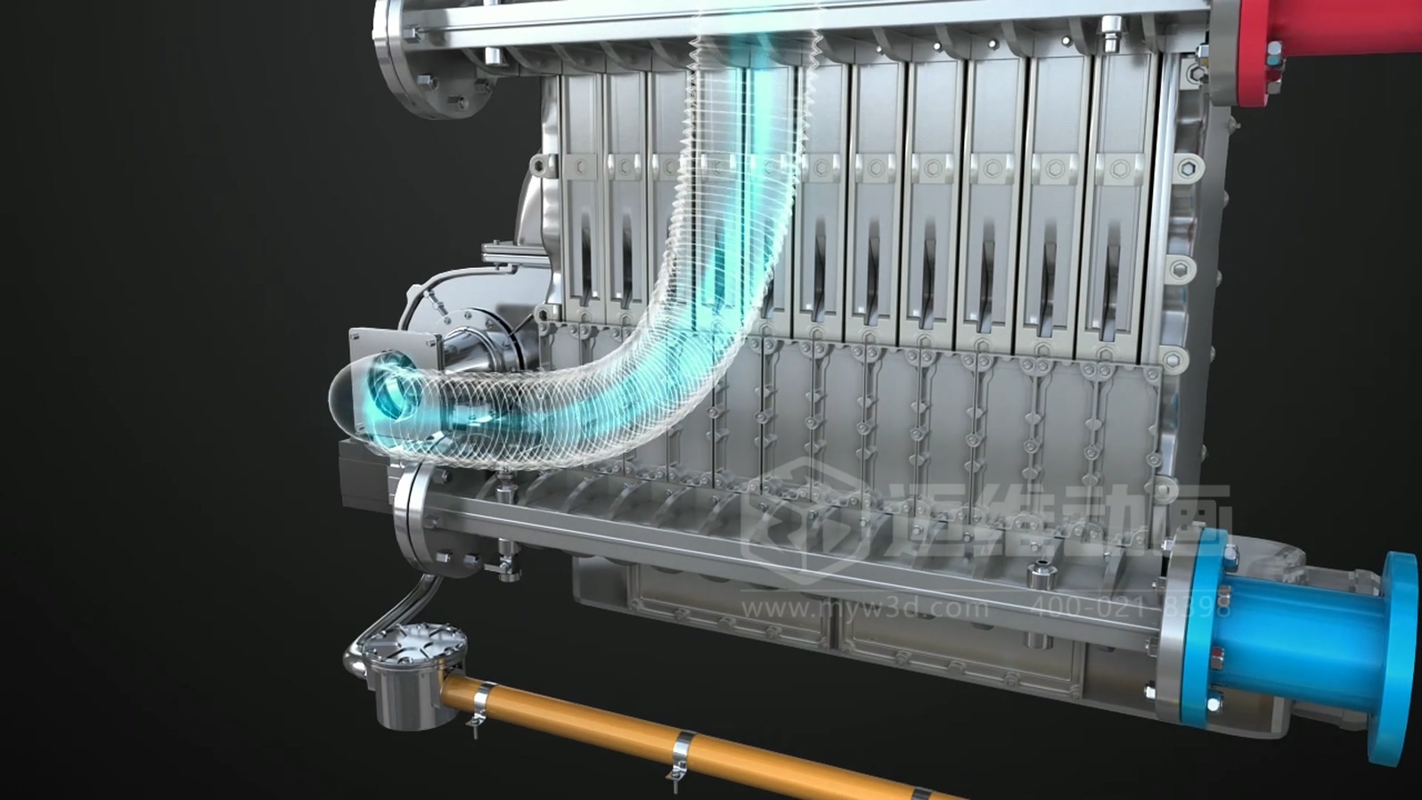 打破傳統展示壁壘！三維動(dòng)畫(huà)「拆解」鍋爐，低成本實(shí)現高成果演示(圖4)