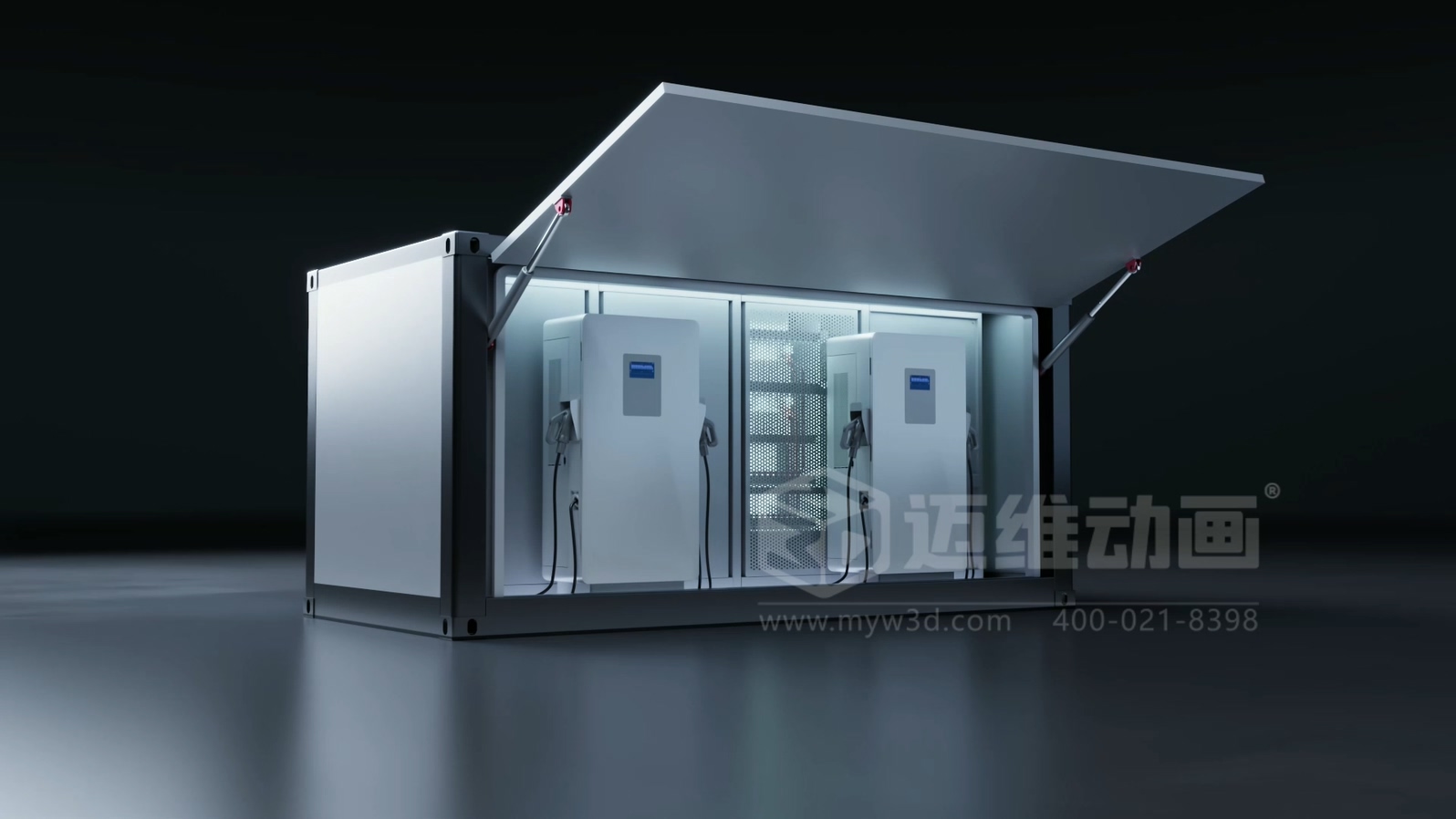 三維動(dòng)畫(huà)與移動(dòng)式儲充一體柜產(chǎn)品能夠碰撞出怎樣的視覺(jué)呈現效果？(圖2)