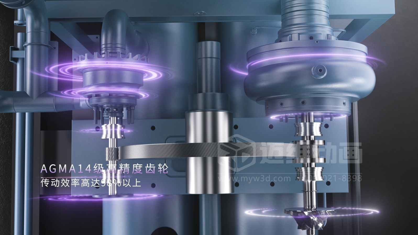 三維動(dòng)畫(huà)賦能離心空壓機：破解技術(shù)展示難題，讓核心優(yōu)勢 ‘一目了然’(圖3)