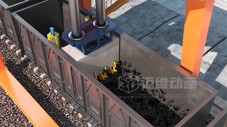 海大機器人-火車(chē)箱機器人粘凍煤清車(chē)系統三維動(dòng)畫(huà)展示(圖3) 海大機器人-火車(chē)箱機器人粘凍煤清車(chē)系統三維動(dòng)畫(huà)展示(圖3)