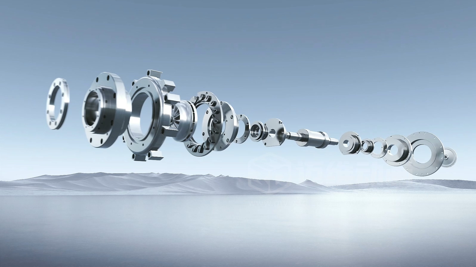 鋼鐵齒輪的能量密碼：3D 動(dòng)畫(huà)解鎖透平膨脹機工作原理的視覺(jué)密鑰！(圖1)