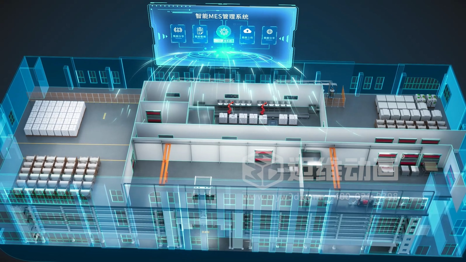 別再空想智慧工廠(chǎng)！工業(yè)自動(dòng)化三維動(dòng)畫(huà)帶您看透每一個(gè)運轉細節(圖1)