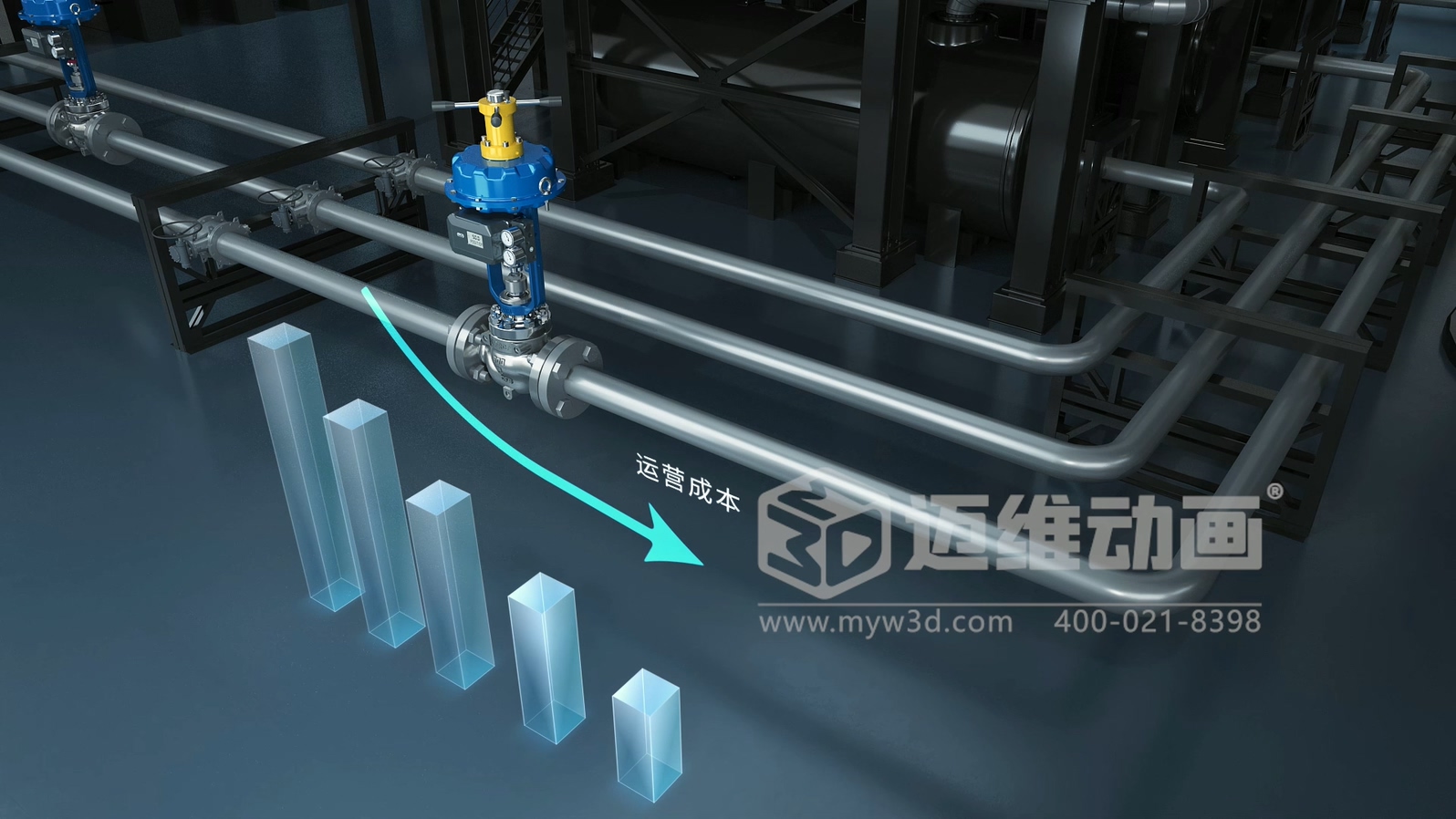 閥門(mén)工作原理太復雜？三維動(dòng)畫(huà)動(dòng)態(tài)演示讓客戶(hù)一看就懂！(圖4)