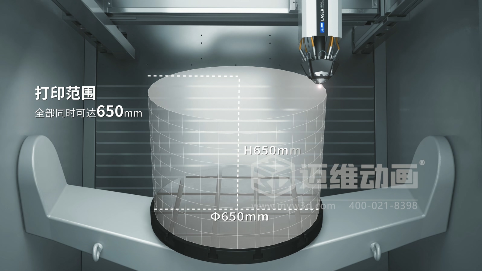 想讓客戶(hù)秒懂你的 3D 打印機？用三維動(dòng)畫(huà)展示激光送絲設備生產(chǎn)工藝，接單更輕松(圖1)