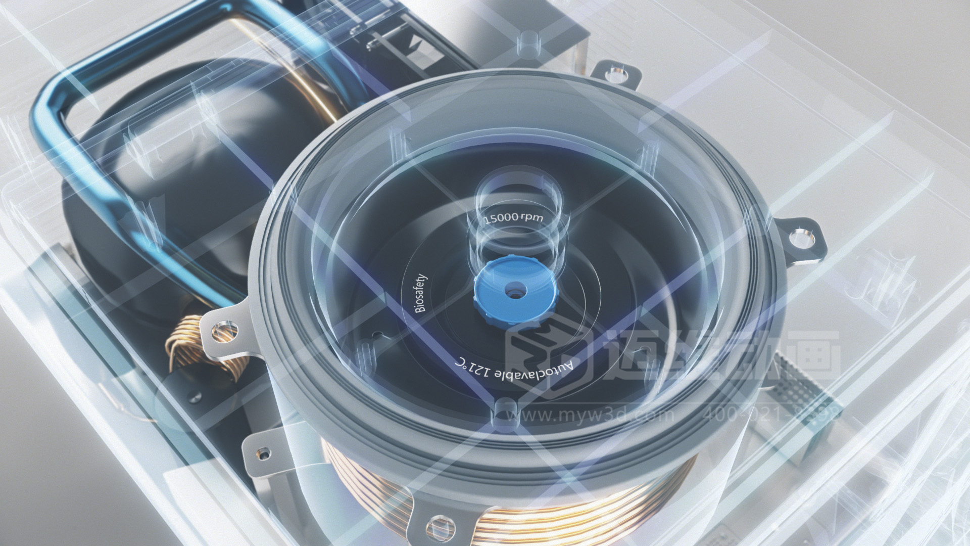 實(shí)驗室產(chǎn)品形象片玩出科研級質(zhì)感！三維動(dòng)畫(huà)讓儀器 “開(kāi)口說(shuō)話(huà)”，每幀都藏著(zhù)技術(shù)硬實(shí)力(圖4)