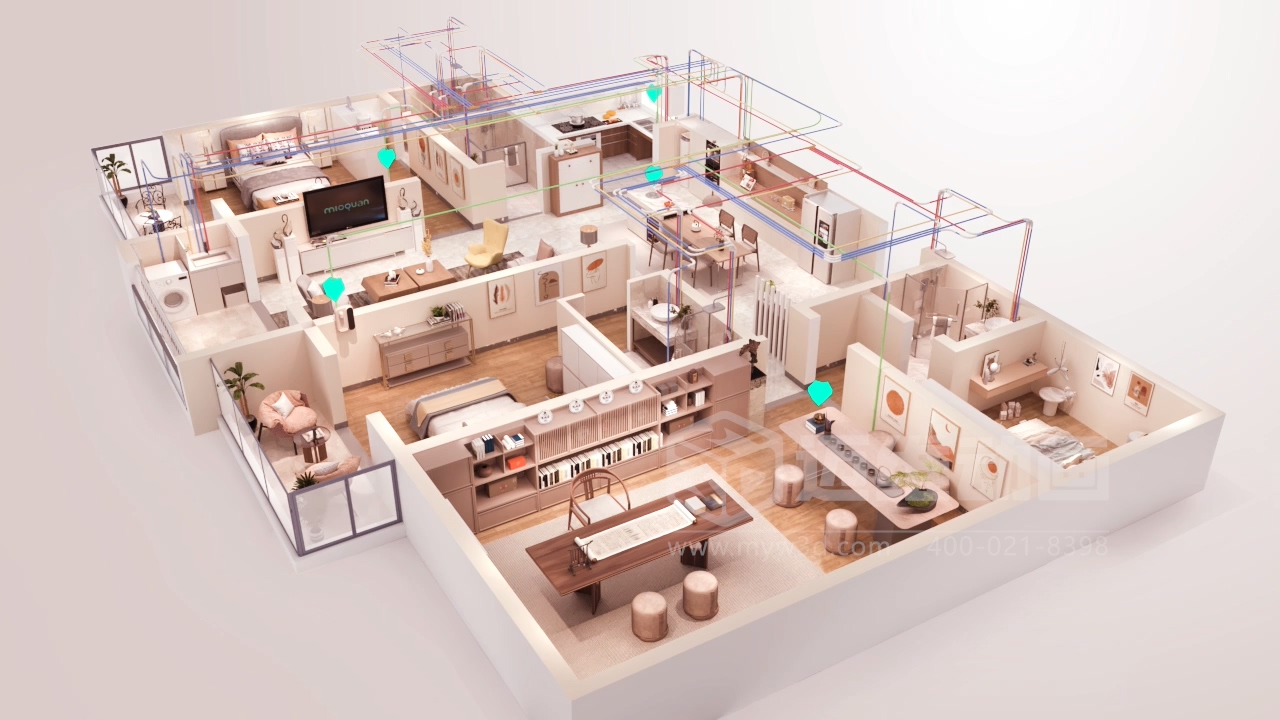 微觀(guān)鏡頭 + 宏觀(guān)場(chǎng)景！管道建材三維動(dòng)畫(huà)：材質(zhì)、工藝、場(chǎng)景適配一站看懂！(圖5)