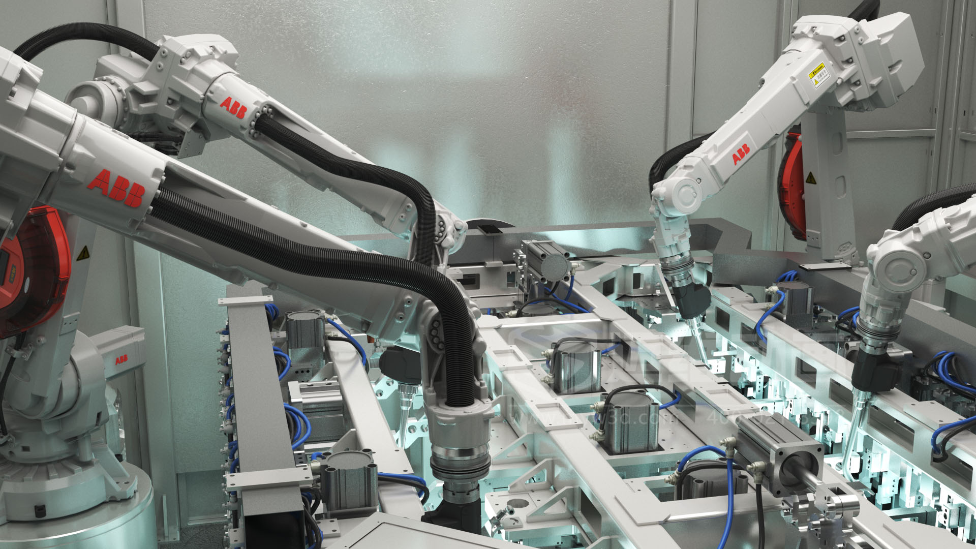 3D 動(dòng)畫(huà)透視新能源汽車(chē)自動(dòng)化產(chǎn)線(xiàn)！零部件流轉、精準裝配全程可視化，一眼看懂硬核智造(圖2)