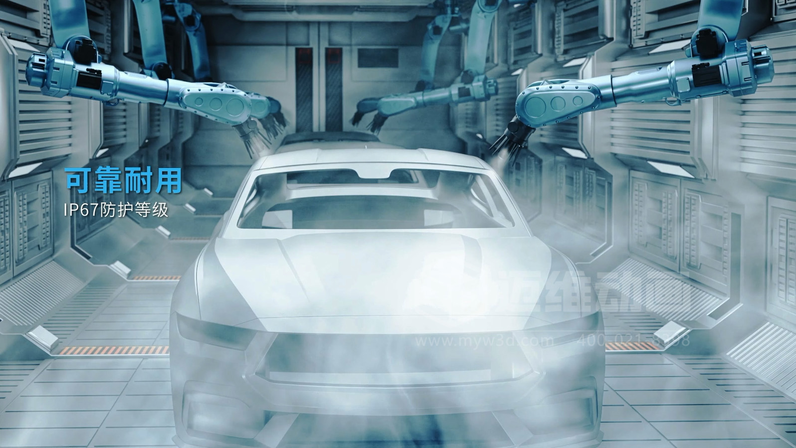 3D 動(dòng)畫(huà)透視新能源汽車(chē)自動(dòng)化產(chǎn)線(xiàn)！零部件流轉、精準裝配全程可視化，一眼看懂硬核智造(圖6)