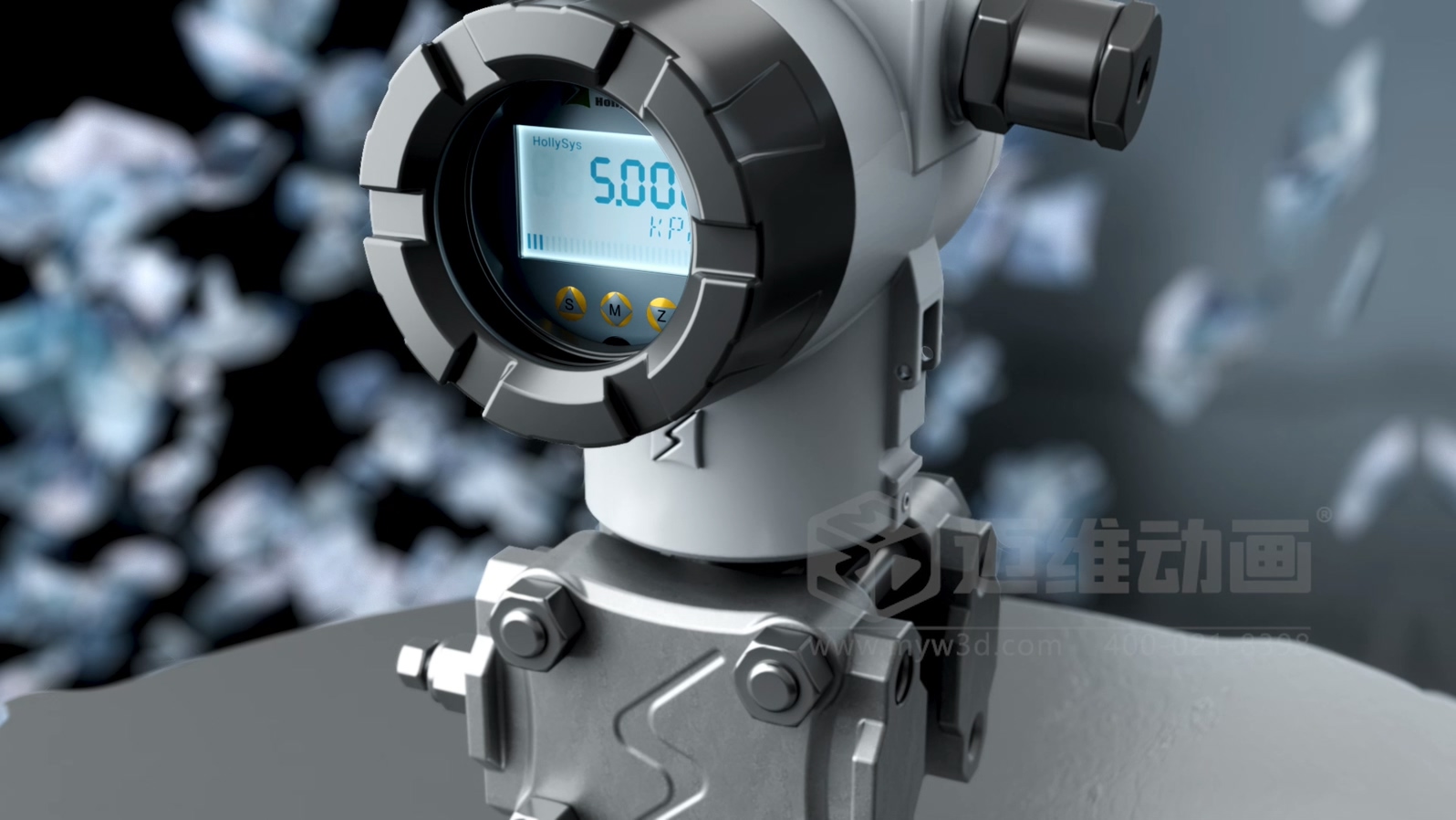 智能壓力變送器三維動(dòng)畫(huà)(圖2) 智能壓力變送器三維動(dòng)畫(huà)(圖2)