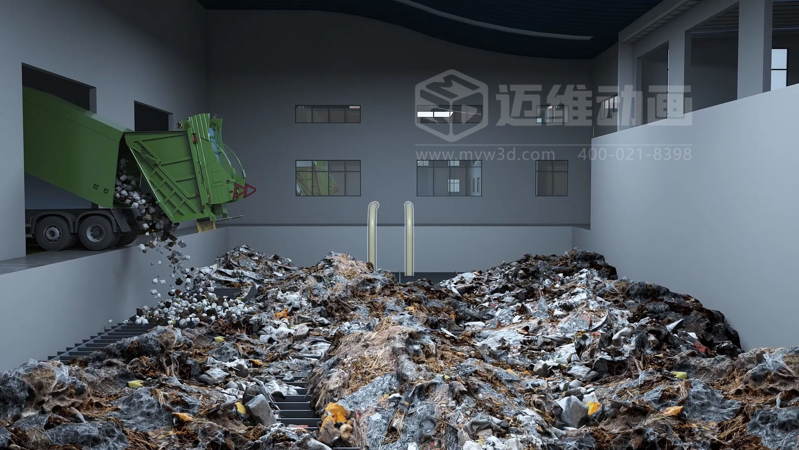 滲濾液處理工藝三維動(dòng)畫(huà)(圖2) 滲濾液處理工藝三維動(dòng)畫(huà)(圖2)