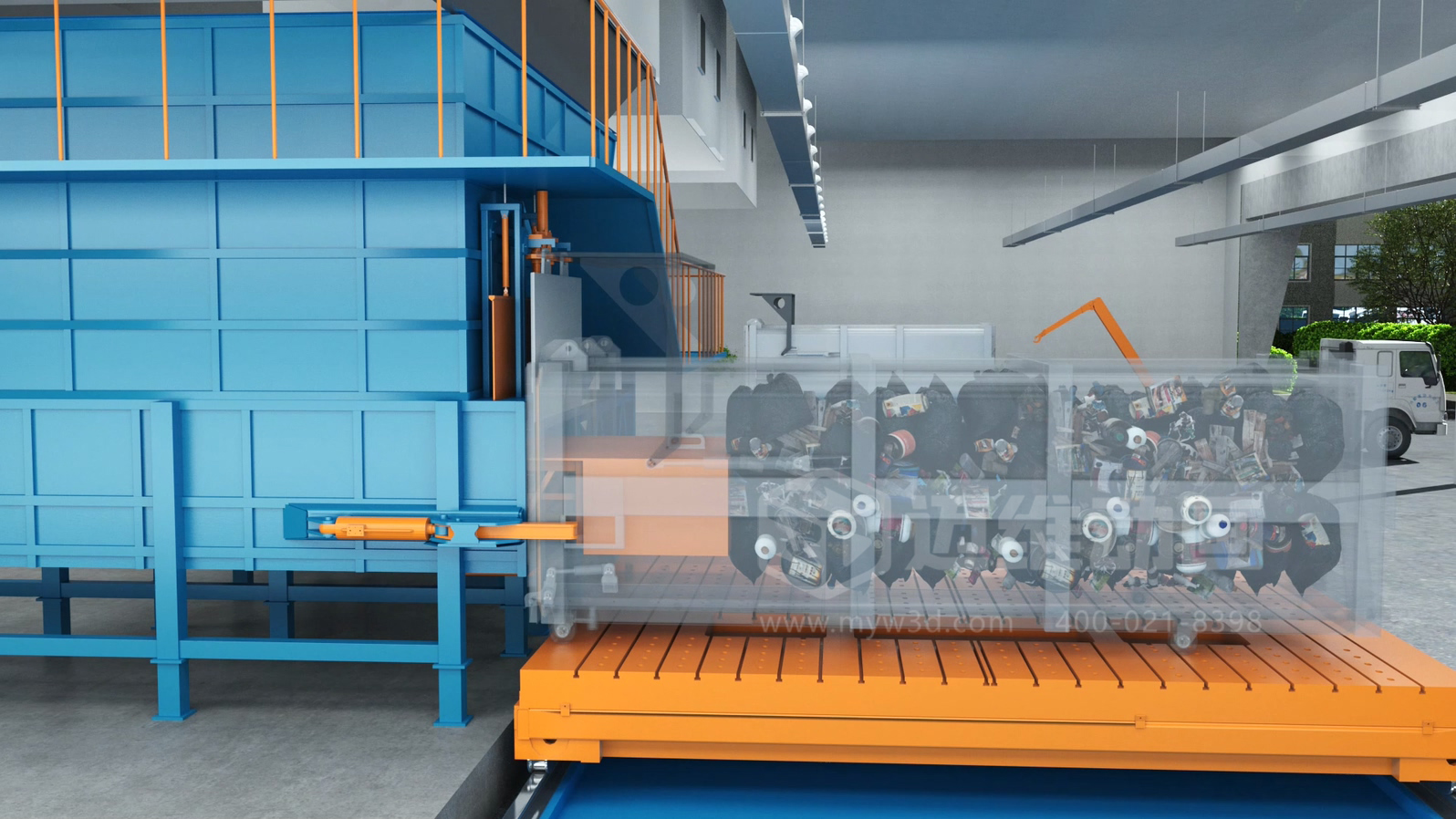 環(huán)衛一體化處理工藝三維動(dòng)畫(huà)(圖3) 環(huán)衛一體化處理工藝三維動(dòng)畫(huà)(圖3)